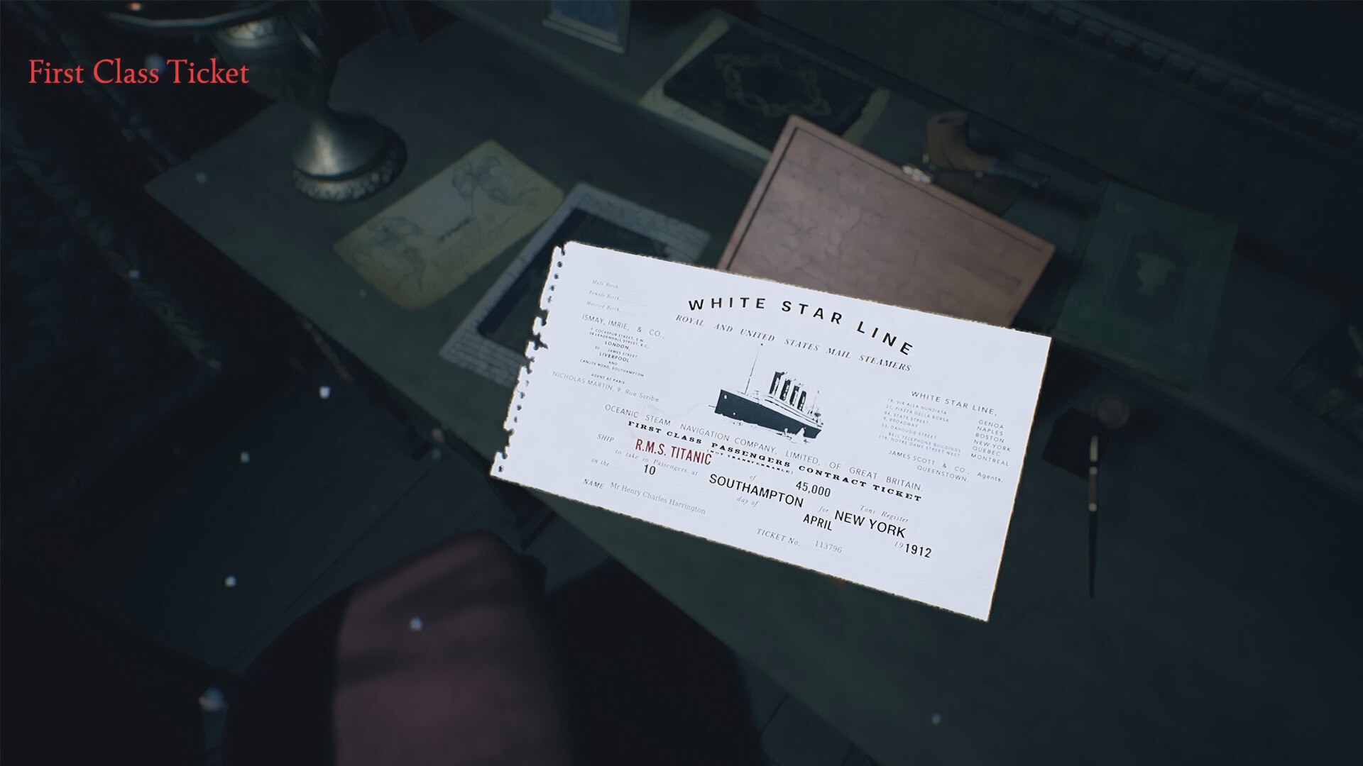 Investigate the ship as the final voyage unfolds